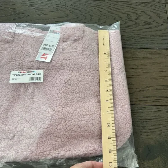 32 degrees Cozy Sherpa Tote Bag "Mauve Shadows" teddy bear fabric NWT - Picture 6 of 6